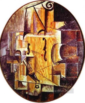Violín cubista de 1912 Pinturas al óleo